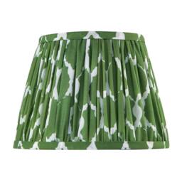 Rackhams Modern Olive Green Pleated Cotton Fabric Lamp Shade with Wavy Design - thumbnail 5