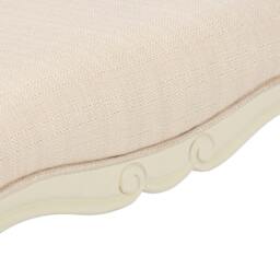 Rackhams Juliette Upholstered Stool French Dressing Table Seat Assembled - Champagne, Cream - thumbnail 6