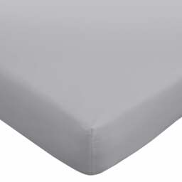 Rackhams 180 Thread Count Egyptian Cotton Fitted Sheet Silver Grey - King - Silver Grey - thumbnail 3