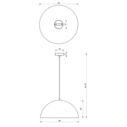 Rackhams Beta Hand Made Designer Pendant Lamp 45cm 1xE27 In Matt Green With Gold Interior - thumbnail 5