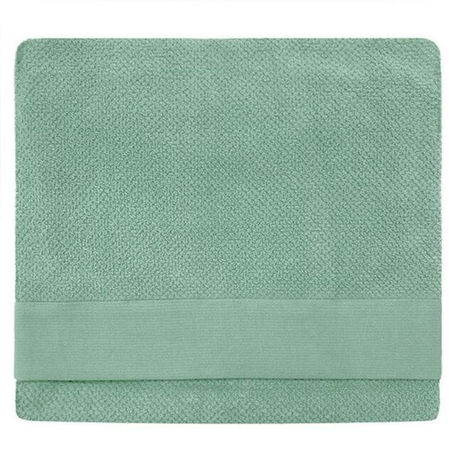 Rackhams Textured Bath Towel - Smoke green - One Size - Smoke green - 100% Cotton