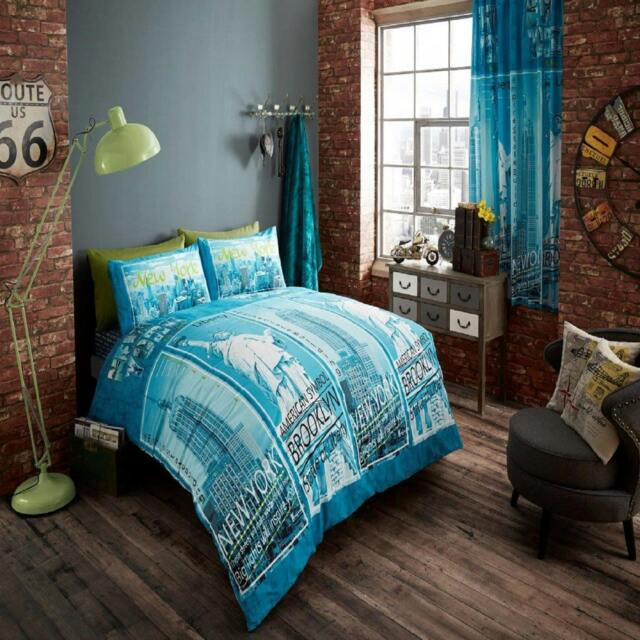 Rackhams Inspire Duvet Cover and Pillowcase Set - Teal - Single (135cm x 200cm)