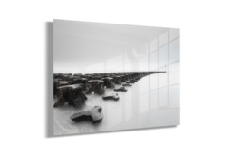 Rackhams Curved Defences - Framed Print 30 x 20 inch - thumbnail 2