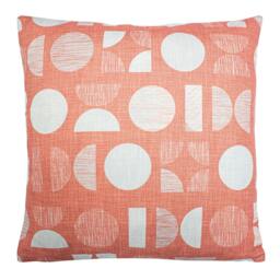 Rackhams Malmo Cushion Cover - Pink - 43cm x 43cm - Pink - 100% Polyester - thumbnail 1