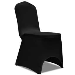 Rackhams Chair Cover Stretch Black 24 pcs - thumbnail 2