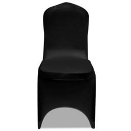 Rackhams Chair Cover Stretch Black 24 pcs - thumbnail 3