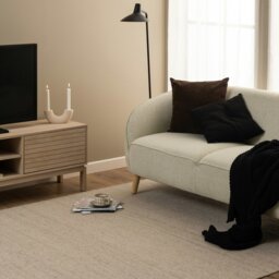 Rackhams Linley 2 Door TV Unit in White Oak - 1 - thumbnail 6