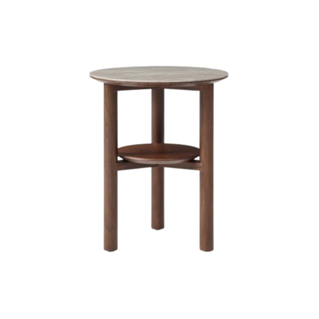 Rackhams Willow Lamp Table with Shelf Timber Tobacco - Pack of 2 - Timber Tobacco - image 1