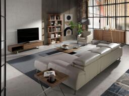 Rackhams Square Tempered Glass and Walnut Coffee Table 2017 - thumbnail 4