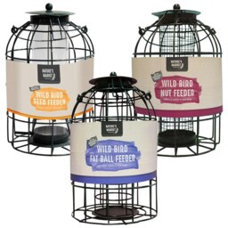 Rackhams Metal Hanging Bird Feeder Cages With Squirrel Guard - Seed Feeder - thumbnail 2