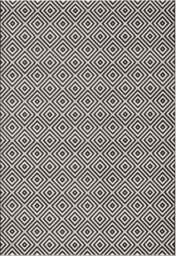 Rackhams Indoor - Outdoor Black Karo Rug - 240X340 cm
