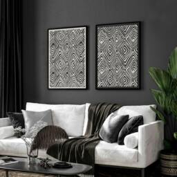 Rackhams Art Wall Decoration - Set of 2 wall art prints - 12 x 16 inches / 30.5 x 40.65 cm - Polyester Canvas 260 gsm - Canvas wrapped - thumbnail 5