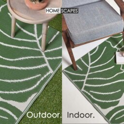 Rackhams Outdoor Rug Luxury Waterproof Reversible Recycled, For Garden, Ada Botanical - 150 x 240 cm - thumbnail 4