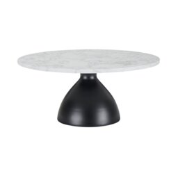 Rackhams Hazel Coffee Table - Black & White Marble - Black & White Marble