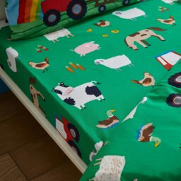 Rackhams Farmyard Animals Fitted Sheet - Double
