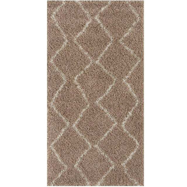 Rackhams Moroccan Beige Shaggy Rug - 820 - 80X150 cm - image 1