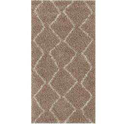 Rackhams Moroccan Beige Shaggy Rug - 820 - 80X150 cm - thumbnail 1