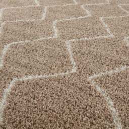 Rackhams Moroccan Beige Shaggy Rug - 820 - 80X150 cm - thumbnail 3