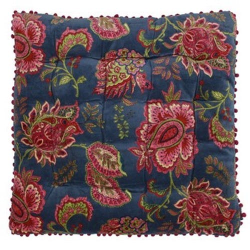Rackhams Malisa Square Cushion Cover - Smoke Blue - 50 x 50cm - Smoke Blue - 100% Cotton