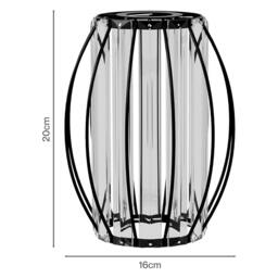 Rackhams Crystal Ceiling Light Shade Pendant Lamp Shade Table Floor Lamps Black - thumbnail 3