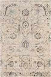 Rackhams Indigo-Vintage Beige Grey Black Traditional Floral Boho Rug - 130 x 170 cm - thumbnail 2