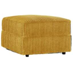 Rackhams Luxor / Ferguson / Delta Jumbo Cord Footstool - Mustard