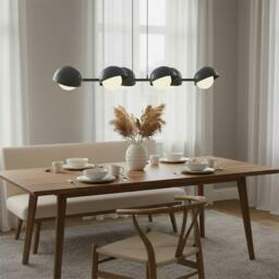 Rackhams BOOM Pendant lamp 6 x G9 Black with White Shade - thumbnail 4