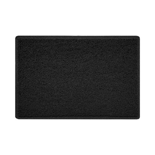 Rackhams Indoor/Outdoor Spaghetti Doormat Plain - Black - 60cm x 40cm - No (Suitable for Outdoors) - image 1