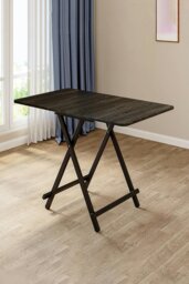 Rackhams 5pcs Folding Table and 4 Chairs Set Indoor Outdoor Bistro Kitchen Dining Set Furniture - Black - thumbnail 2