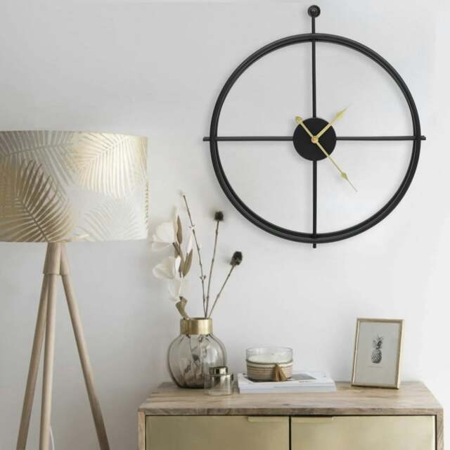 Rackhams Wall Clock Black 52 cm Iron - image 1