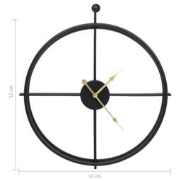 Rackhams Wall Clock Black 52 cm Iron - thumbnail 5