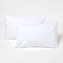 Rackhams Crisp & Cool 200 TC Egyptian Cotton Percale Kids' Pillowcases – 40 x 60 cm, 2 Pack - Grey - thumbnail 2