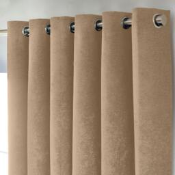 Rackhams Chenille Blackout Ring Top Eyelet Curtains - 229cm width x 229cm drop - thumbnail 2