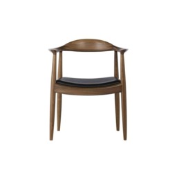 Rackhams A Set of Classic Kennedy Style Dining Chairs, Oak - Dark Oak - A Set of 2 Chairs - thumbnail 4