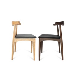 Rackhams A Set of Classic Kennedy Style Dining Chairs, Oak - Dark Oak - A Set of 2 Chairs - thumbnail 6