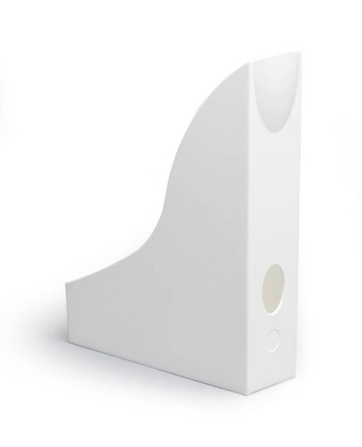 Rackhams Magazine Rack Document Holder Desk File Organiser - 6 Pack - A4 White