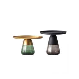 Rackhams Eros Coffee Table, Glass - Gold Table ( Height 42cm ) - Gold Table ( Height 42cm ) - thumbnail 5