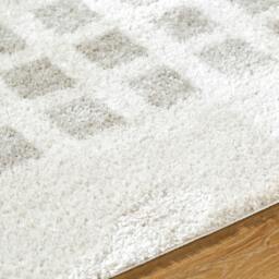 Rackhams Fossay Shag-Washable Beige Grey Modern High Pile Rug - 160 x 213 cm - thumbnail 3