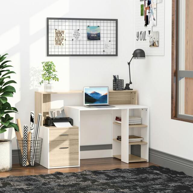 Rackhams Multi-Storage & Workstation Desk Table Storage Shelves - image 1