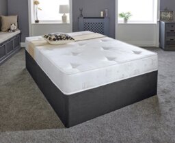 "Rackhams Hand-Tufted Innerspring Mattress - 9"" Deep, Medium Soft Comfort - White - 1 - 4ft Small Double Mattress (120cm x 190cm)" - thumbnail 1
