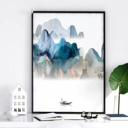 Rackhams Japan art prints - set of 3 wall art prints for living room - 16 x 22 inches / 40.65 cm x 56 cm - Polyester Canvas 260 gsm - Canvas wrapped - thumbnail 5