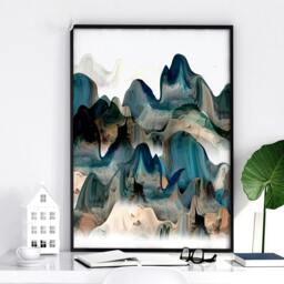 Rackhams Japan art prints - set of 3 wall art prints for living room - 16 x 22 inches / 40.65 cm x 56 cm - Polyester Canvas 260 gsm - Canvas wrapped - thumbnail 4