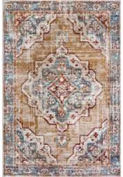 Rackhams Short Pile Rug Strozzi Oriental Bordered Design - 57X90 cm