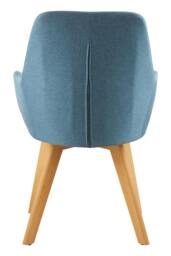 Rackhams Stockholm Blue Dining Chair with Angular Legs - thumbnail 3