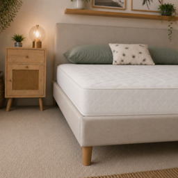 Rackhams Essentials Jump n Tac Hybrid Mattress - 19cm Deep, Soft Feel - White - 1 - 4ft6 Double Mattress (135cm x 190cm) - thumbnail 4