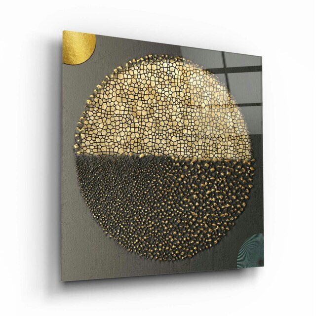 Rackhams Abstract Glass Wall Art 12 - 60x60cm - Tempered Glass (4 mm) - image 1