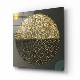Rackhams Abstract Glass Wall Art 12 - 60x60cm - Tempered Glass (4 mm) - thumbnail 2