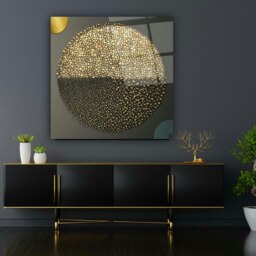 Rackhams Abstract Glass Wall Art 12 - 60x60cm - Tempered Glass (4 mm) - thumbnail 4