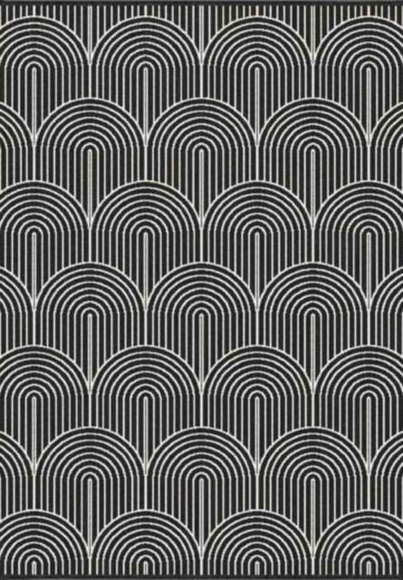 Rackhams Pangli Flatweave Reversible Black Rug Indoor-Outdoor - 120X170 cm - image 1