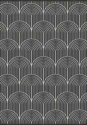 Rackhams Pangli Flatweave Reversible Black Rug Indoor-Outdoor - 120X170 cm - thumbnail 1